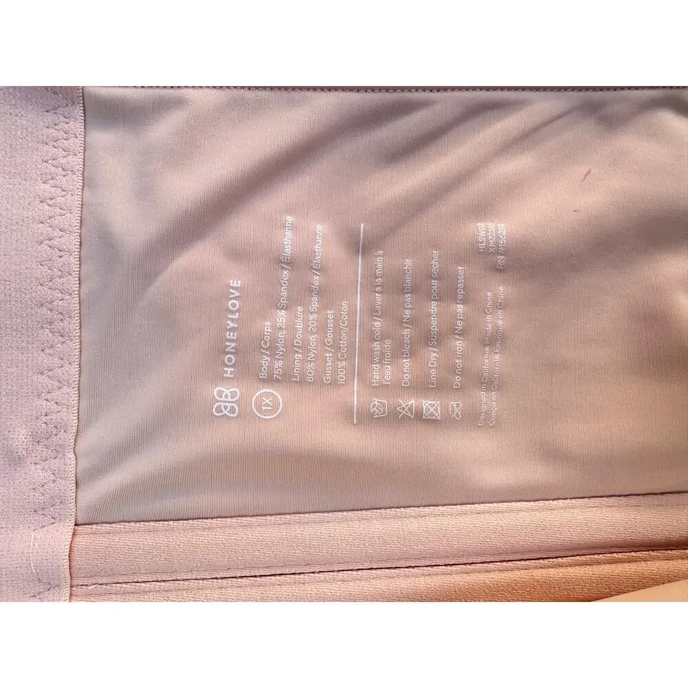 Honeylove SuperPower Short 1X Nude Sculpt Shapewear Compression Shorts NWT